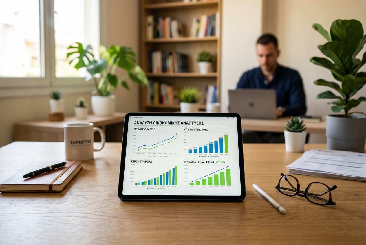 A professional workspace with a tablet and a pen, symbolizing expert evaluation.